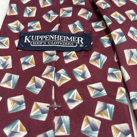 Kuppenheimer Tie Graphics 100% Silk USA 59" X 4" - Picture 8 of 8
